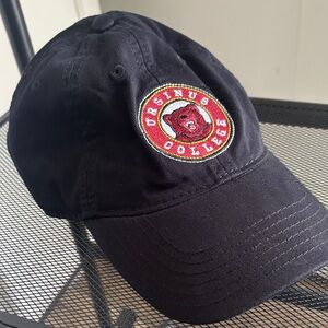 Legacy Black Cap with Embroidered Logo